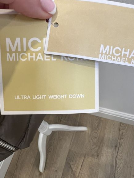 BNWT Michael Kors Extra Light Weight Down Fill Quilted Coat. Size Small UK 8-10 - Picture 3 of 11